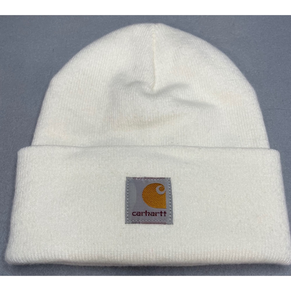 Carhartt Kids Youth‎ White Acrylic Knit Watch Hat Beanie AH8990 One Size